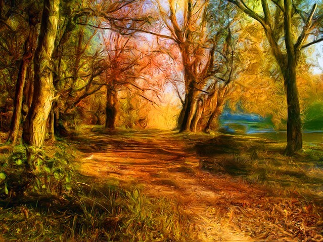 Landscape painting showing all the beauty of natures colors